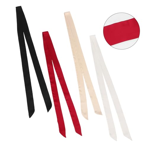 4Pcs Dress Sash Belt for Women Silk Robe Waist Belts Black Red Beige Khaki Elegant Replacement for Wedding Parties Casual Occasions Comfortable Fit 7