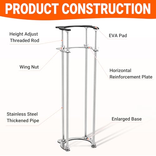 Undermount Sink Brackets,Stainless Sink Support,18.1\"-31.1\" Adjustable Under Sink Support Legs,Sink Repair Install System for Bathroom and Kitchen,4 Rods
