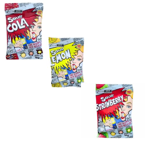 HAPPY TIME BALA SUPER AZEDA MORANGO, LIMÃO E COLA - 16GR | Amazon