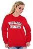 Classic Teaze Vintage Nebraska Distressed Athletic Sweatshirt for Men or Women Red #4
