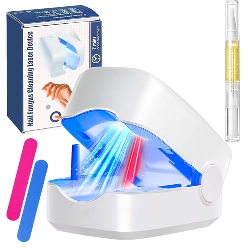 LOZLTX 2025 NEW Nail Fungus Laser Device & Cuticle Oil Pen 【21-day Fast-acting】Fungal Nail Treatment for Toenail Fungus, 940nm Infrared 500nm Blue Light