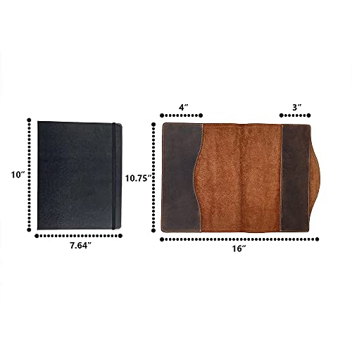 Hide & Drink, Rustic Leather Journal Cover For Moleskine Hard Cover Sketchbook, Notebook Not Included, Cahier Case, Handmade (Xl) #TOP5