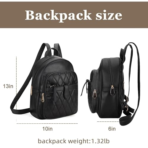 Image of Comfabie Backpack for Women | Office,Travels & Daily Use | Trendy & Casule Backpack | Stylish Vegan Leather Backpack Bags for College Girl | Shoulder Bag for office | Best Gift for Wife Sister Friend