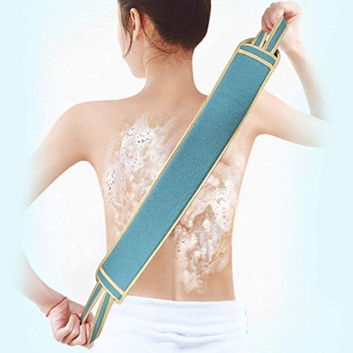 Back Scrubber for Shower, 3Pack Exfoliating Gloves Bath Loofah Sponge Body Scrub Exfoliator Spa Brush Pad to Deep Clean Arms Legs for Women Men (Blue) - Thumbnail 5