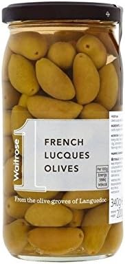 French Lucques Olives Waitrose 340g - Pack of 2