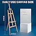 Artkey Canvases for Painting 16x20 Inch 6-Pack, 10 oz Primed 100% Cotton White Blank Flat Canvas Boards, Art Paint Canvas Panels for Acrylic Oil Watercolor Tempera Paints