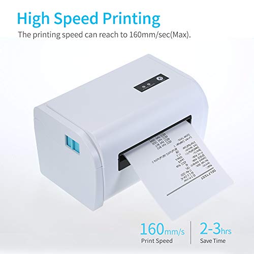 110 mm BT-verzendlabelprinter met standaard USB-kabel Hoge snelheid directe thermische printer Ontvangstlabelmaker Sticker Compatibel met Windows & Mac & Android & iOS voor Barcode Express-kleding - Image 5