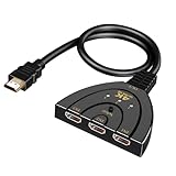 Transmisión Estable y Confiable: Gracias a su proceso de recubrimiento de níquel, este switch HDMI minimiza las interferencias y reduce la pérdida de señal. Disfrutarás de una transmisión fluida y continua, sin parpadeos ni ruidos en la imagen, garantizando la mejor calidad de audio y video.