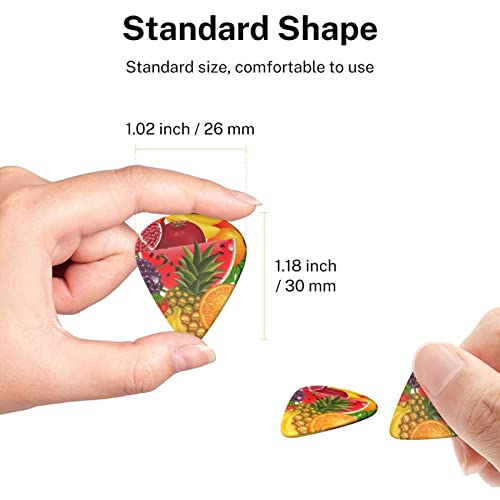 Fresh Fruits Ananas Lot de 6 médiators pour guitare acoustique, guitare électrique, basse, ukulélé – fins, moyens et… - Les Beatles, Paul McCartney, John Lennon, RIngo Starr, George Harrison Fresh Fruits Ananas Lot de 6 médiators pour guitare acoustique, guitare électrique, basse, ukulélé – fins, moyens et… – Image 8