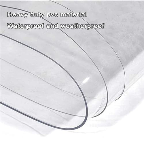 Rideau en vinyle robuste imperméable et transparent pour bâche industrielle extérieure