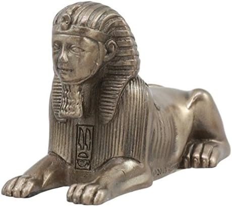 Gifts & Decors Ebros Egyptian God Androsphinx Statue Gods of Egypt Monument Pyramid Guardian Sphinx Small Figurine Egypt Wonder