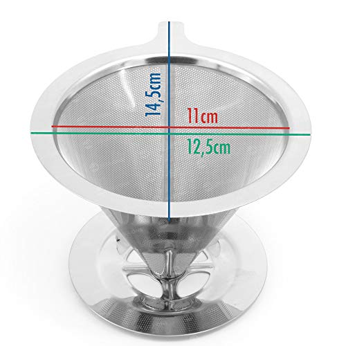 Coador Filtro de Café em Aço Inox .- Não usa Papel!