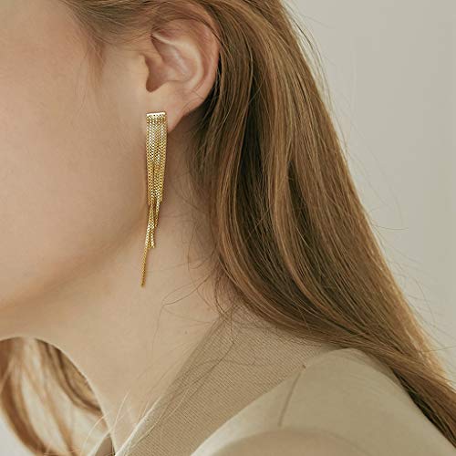 Boucles d'oreilles à glaces longues pendantes pour visage ovale