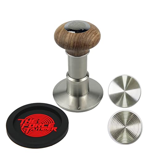 The Force Tamper-Espresso Coffee Tamper Coffee Press Tool Food Grade Stainless Steel Base Extend Set (Jelly, 58.50Mm) #TOP8