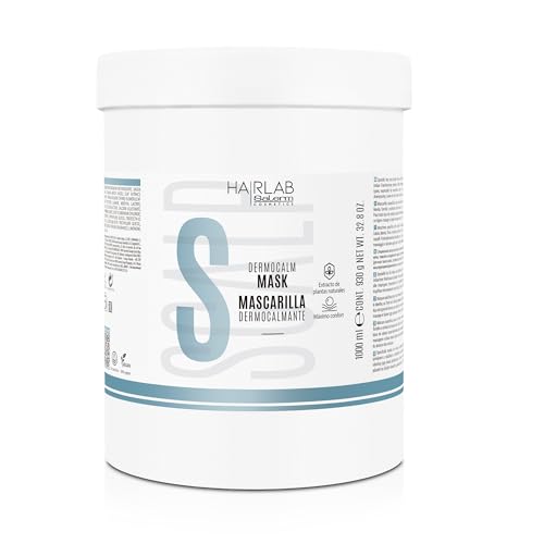 SALERM - Mascarilla Capilar Dermocalmante - Dermocalm Hair Lab - 1000 ml - con Hamamelis, Romero, Menta y Tomillo - Limpieza Suave - Calma y Equilibra Cuero Cabelludo Sensible - Sin Parabenos