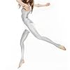 Prime fashions - Girls Shiny Nylon Sleeveless Stirrup Catsuit - Full Body (White, 11-12 Years) #2