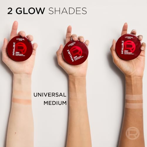 L'Oréal Paris Infaillible 24H Power Glow Loose Powder, Loser Puder für 24h Halt & Glow, ebenmäßiger Teint, feuchtigkeitsspendend… – Ansicht 3