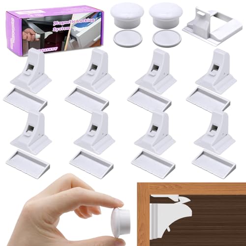 Kongnai KN-MAGNETIC LOCKS Cabinet Locks Baby Proofing, Child Safety Magnet Drawer Lock cover