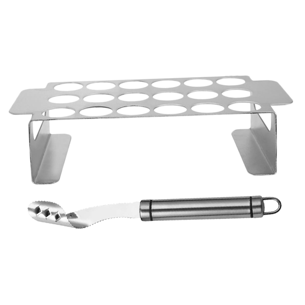 Gatuida 4 Ensembles Outil de Barbecue Poivre Outils de Grill jalapenos Grille Barbecue ustensile de Cuisine Un Barbecue casier à Poivre Accessoires pour fumoir Barbecue Acier Inoxydable