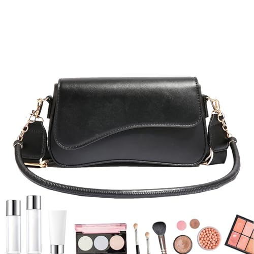 Sac à bandoulière pour femme en cuir PU chic et porte-monnaie téléphone