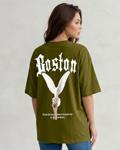 Image of AUSK Womens Cotton T-Shirts || Oversized T Shirts