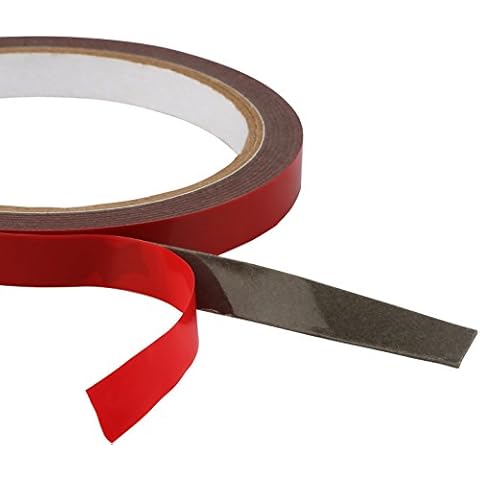 GPCT Super Sticky 3Mx10mm Automotive Car SUV Double Sided Acrylic Foam Repairing Tape. Easy Remove, Double Sided Attachment Heat Resistant Adhesive Tape for Auto Van Cover