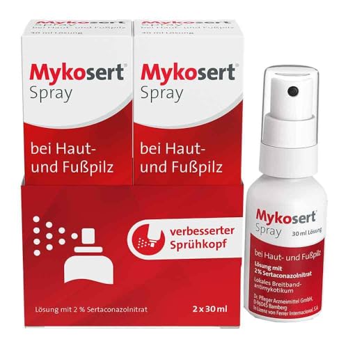 Mykosert Spray bei Haut- und Fußpilz, 60 ml Lösung