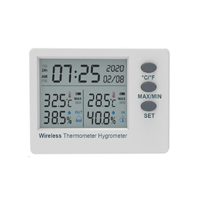 ABS Electronic Thermometer Hygrometer Household Color Screens Both Indoors Outdoors