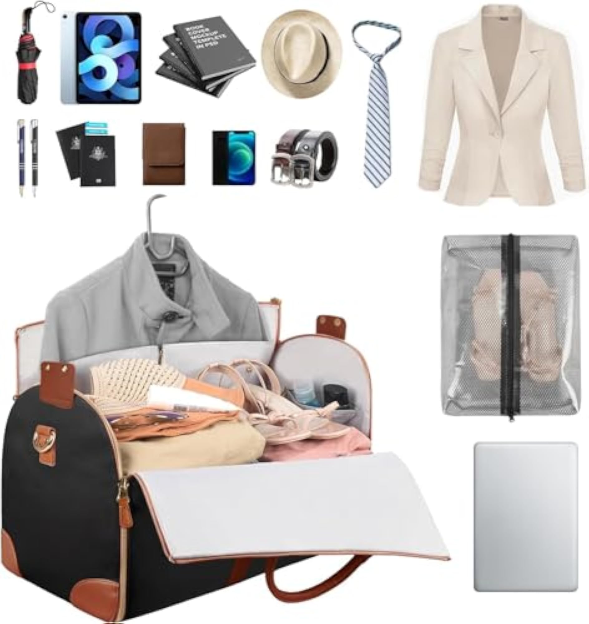Convertible Carry-On Garment Bag for Travel