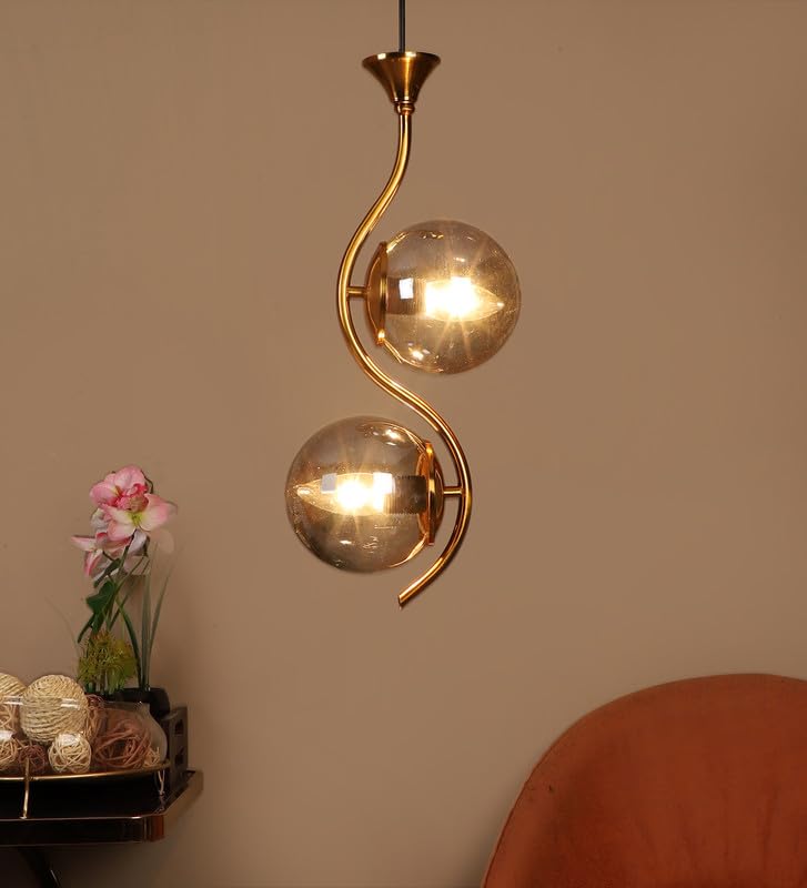 ELIANTE Aunque Gold Iron Hanging Light Vintage Decorate Hanging Lamp for Farmhouse Living Room Bedroom Corridor - Not Included Bulbs | by Jainsons Lights (B0CCVYYSDC) Amazon Price History, Amazon Price Tracker