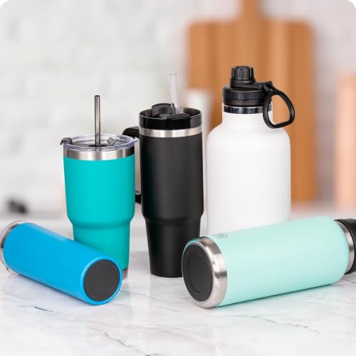 Image of Silicone Bottom Protector for Hydro Flask 64 oz, Yeti Rambler 36 oz | Bottom Protector for CIVAGO 32 /40 oz, IRON FLASK 32 /40 oz Bottles, Anti-Slip Rubber Pad, Noise Reducing, BPA-Free(2.95 inch 75mm)