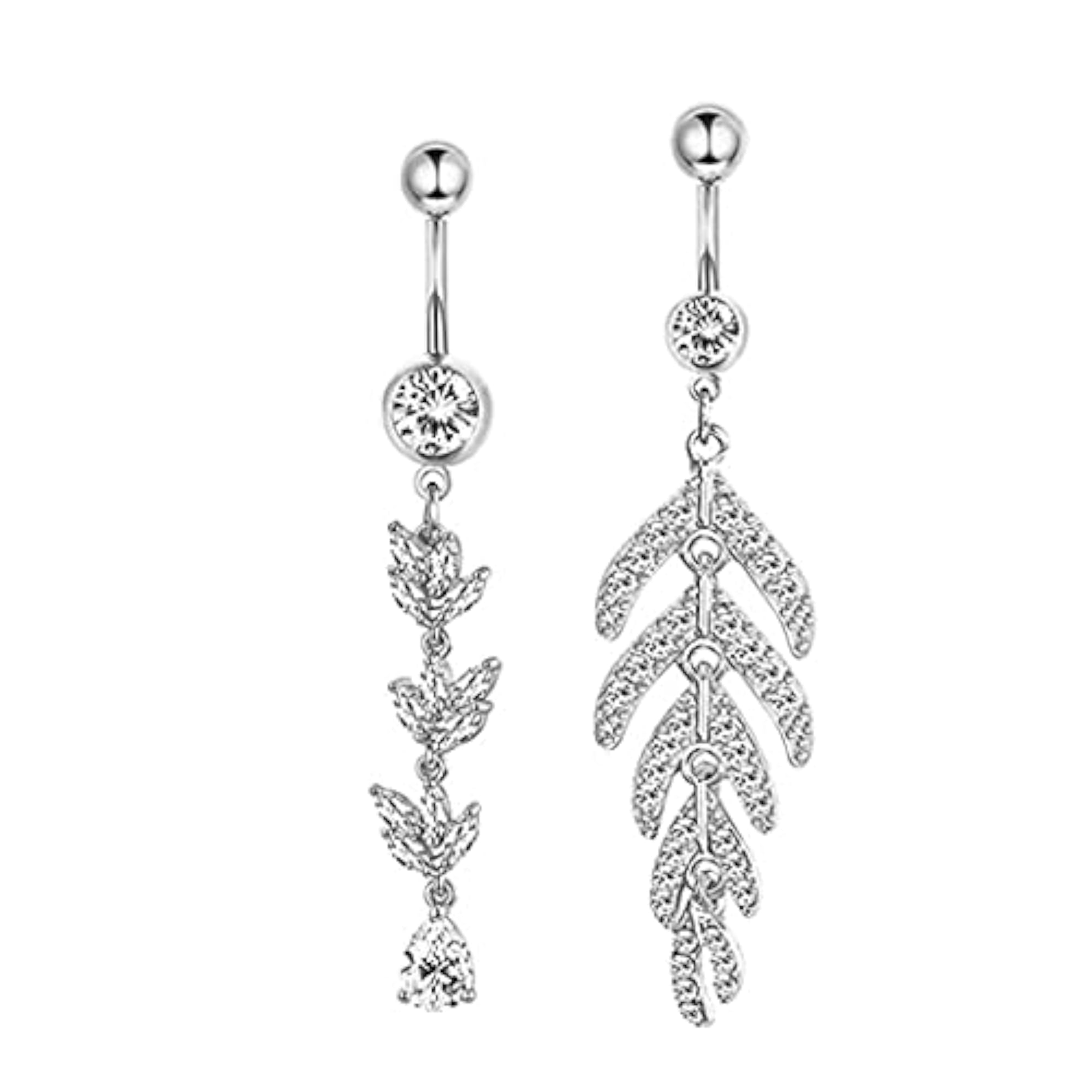 Body Piercing Jewelry Rhinestone 6PCS Belly Ring