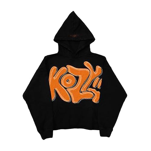 Sunwittafy Y2k Hoodie Men Women Letter Print Zip Up Hoodie Grunge Pullover Sweatshirt Harajuku Jacket Streetwear