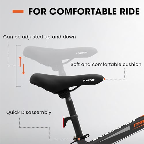 Image of Ecarpat 20 inch Kids Mountain Bike for Boys Girls 7-15 Years Old, All Terrain Mountain Bikes 7-Speed with Mechanical Disc Brakes Front Suspension, Mountain Bicycle Gift for Boys and Girls