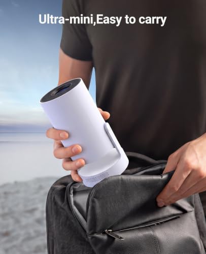 Image of Mini Projector, Support 4K 1080P Portable Projector with Electric Focus