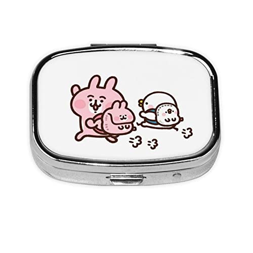 Kanahei的小?物 ?盒 ?盒 2段分割 ?方形 盒子 ?盒 ?盒 ?盒 ?生?盒 ??品盒 ?量 耐久性 防止忘??用 便携型 小巧