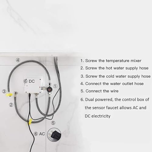 Boîtier de commande automatique CA/CC pour robinet d'évier commercial - 5