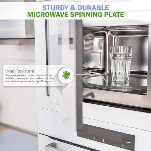 Image of High-Quality Heat-Resistant Microwave Oven Glass Turntable Coupler Tray 9.6 Inch | Replacement Rotating Glass Tray Plate | | Compatible with Haier Microwave Oven (9.6 Inch HIL2001MBPH 20L)