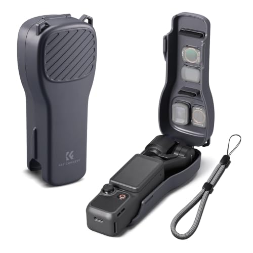 Image of K&F CONCEPT Protective Case Compatible with DJI Osmo Pocket 4 & Pocket 3 | Hard Shell Carry Case with Built-in Filter Storage, PC Protective Cover with Soft Lining, Travel Storage Case, PT61