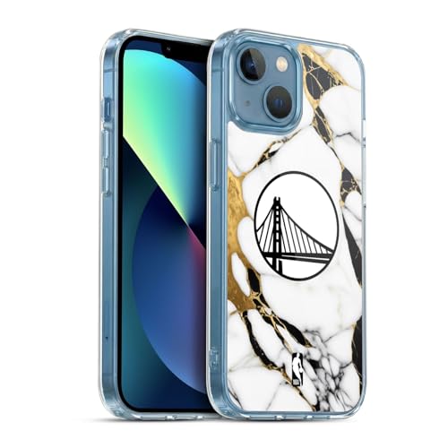 Head Case Designs sous Licence Officielle NBA Marbre Blanc Golden State Warriors Coque en Gel [Protection de Qualité Militaire] Compatible avec Apple iPhone...