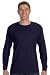 Hanes TAGLESS Long-Sleeve T-Shirt,Navy,Medium