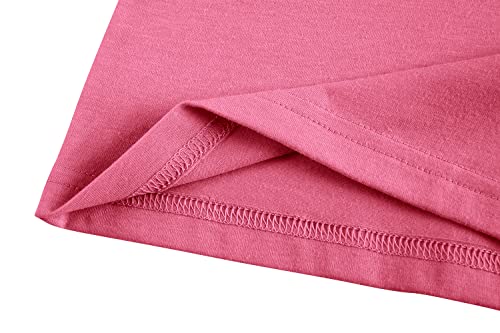 Image of Imily Bela Girls Cap Sleeve Summer Tops Casual Crewneck Loose Tshirts with Pocket