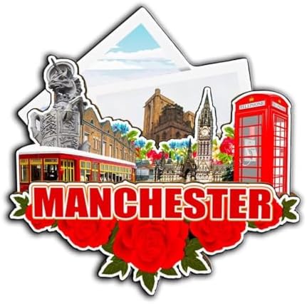 Manchester England UK Magnet Fridge Magnet Wooden 3D Landmarks Travel Collectible Souvenirs Decoration Handmade -4285 image 5