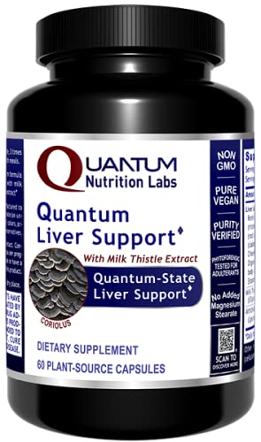 Quantum Liver Support - Quantum-State Liver Support Featuring Milk Thistle Extract with Silymarin and Artichoke Extract* - Healthy Bile Support - 60 Plant-Based Capsules