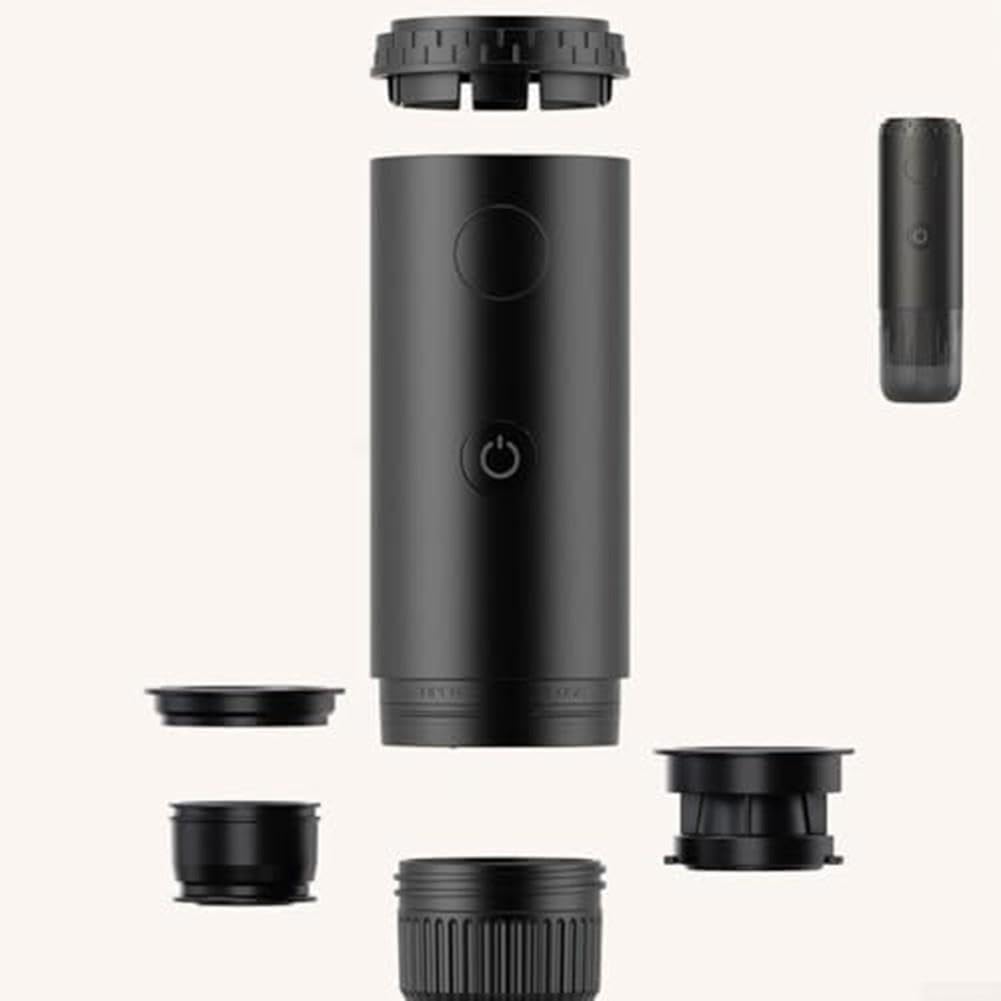 Cafetera Portátil Manual para Espresso con Doble Pared - Máquina de Café Compacta 27x20x9cm para Camping y Viajes en Coche