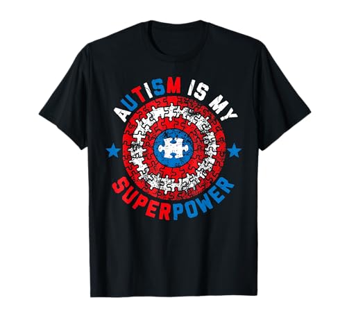 Autism is My Superpower Autism Awareness Autistic for Boys T-Shirt