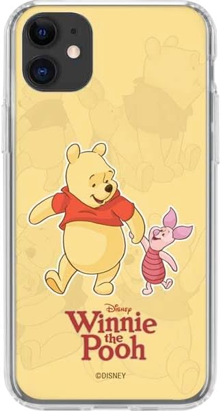 Skinit Clear Phone Case Compatible with iPhone 11 - Officially Licensed Disney Winnie The Pooh and Piglet Design