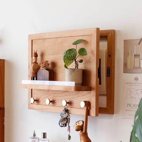 VOLDAX Cache Tableau Electrique Decoratif Verticale Couvercle De Panneau électrique, Decoration Murale for Les Salons Et Les Bureaux(Brown)