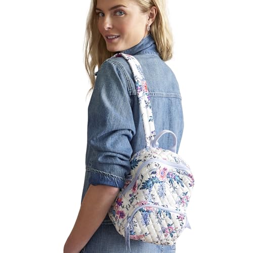Image of Cotton Mini Backpack Purse, Magnifique Floral