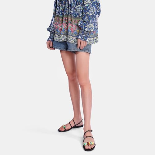 Beaded Flat Sandals for Women Ankle Strap Open Toe Slide Sandals Lace up Casual Summer Dressy Beach Sandals2